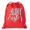 thumbnail image 1 of Mini Easter Basket Bags, Bulk Drawstring Cinch Sacks, Mini Easter Bunny Bags - Peaking Bunny, 1 of 2