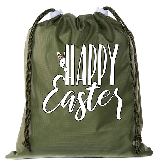 Mini Easter Basket Bags, Bulk Drawstring Cinch Sacks, Mini Easter Bunny Bags - Peaking Bunny