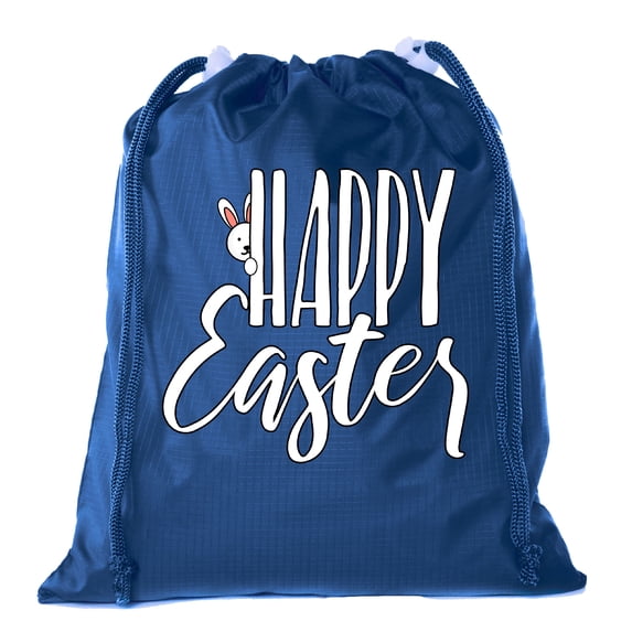 Mini Easter Basket Bags, Bulk Drawstring Cinch Sacks, Mini Easter Bunny Bags - Peaking Bunny