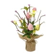 thumbnail image 1 of Mini Easter Egg Tree Decor - Tabletop Tree Statue with Ornament Eggs, Easter Party & Wedding Centerpiece, Spring Summer Home Decoration Gift, 1 of 5