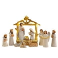 thumbnail image 1 of Mini Easter Nativity Set - Small Tabletop Nativity Scene with Resin Figures, Little People Nativity Set for Indoor Decor, Christian Religious Figurines & Easter Nativity Scene Decor, 1 of 4