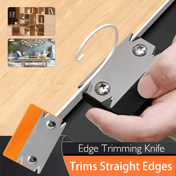 Mini Edge Banding Trimmer Tool, Veneer Edge Bander for Woodworking Deburring - Portable Hand Planer Cutter for PVC ABS Wood Corners, 1 Pcs, 2.56x1.7"