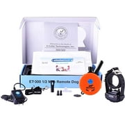 نظام طوق تدريب الكلاب الصغير E-Collar ET-300 / ET-302 مع جهاز تحكم عن بعد - 1 / 2 نطاق الميل - مقاوم للماء ، اهتزاز ، تنصت ، إحساس - منافذ إلكترونية مجانية