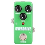 Mini Effects Pedal Overdrive Guitar and Bass Processor with LED Indicator Green
