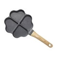 thumbnail image 1 of Mini Egg Cooker Pan Mini Pancake Pan with 4 Holes Anti Scald Handle Nonstick Egg Frying Pan Breakfast Frying Pan for Baking Black, 1 of 8