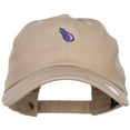 thumbnail image 1 of Mini Eggplant Embroidered Unstructed Cap - Khaki OSFM, 1 of 5