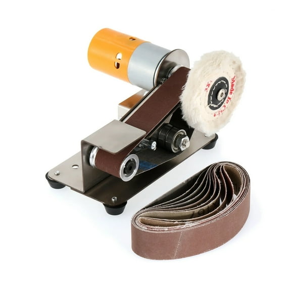 Mini Electric Belt Sander Grinder DIY Polishing Grinding Machine, Cutter Eds Sharpener Desktop Cutter Eds Power Tool ,Powerhouse Performance