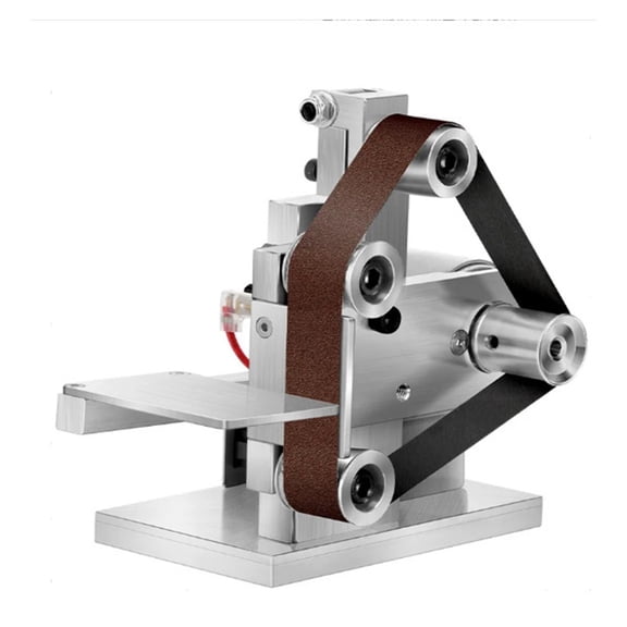 Mini Electric Belt Sander, Multifunctional Desktop Grinder for DIY Polishing Sand Mill Grinding Cutter Edges Sharpener
