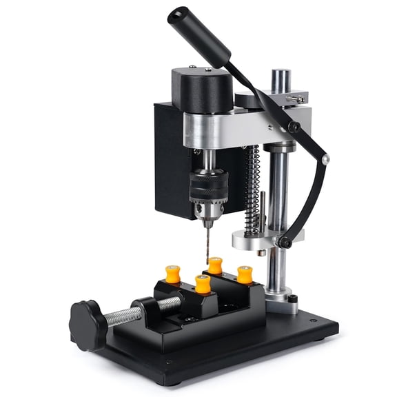 Mini Electric Bench Drill Press Stand Kit 8000 R/min 7-Gear Variable Speed Benchtop Drilling Machine Precise Drill DIY Drilling ,Easy to Operate