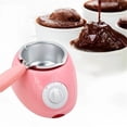 thumbnail image 1 of Mini Electric Chocolate Melting Pot, Dual Temperature Control Fondue Warmer Set with Moulds & Accessories for Chocolate Cheese Butter Candy,Pink, 1 of 9