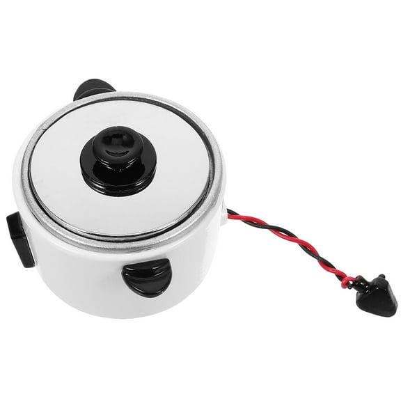 Mini Electric Cooker Simulation Rice Cooker Model Mini House Electric Rice Cooker Decor Kitchen Rice Cooker