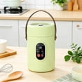 thumbnail image 1 of Mini Electric Cooking Pot Portable Porridge Cooker with Steaming Rack Lid and Handle 54.1oz Multifunctional Stewing Cooking Pot for Ramen Rapid Noodles Soup Dorm Travel Picnic US Plug(Green,54.1oz), 1 of 6