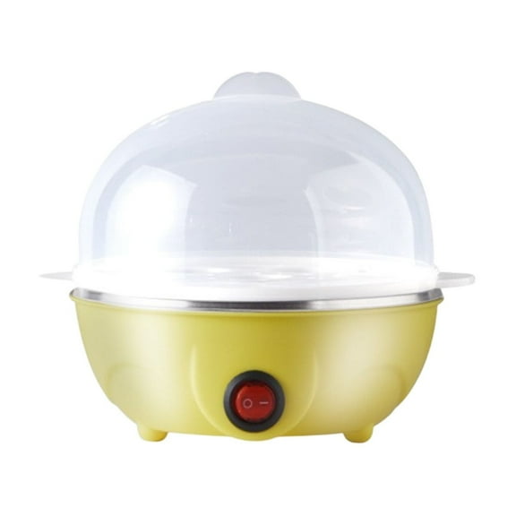 Mini Electric Egg Cooker, Stainless Steel Double Layer Steaming, Automatic Shut-Off, One-Button Operation, Easy to Clean, Household Kitchen Appliance