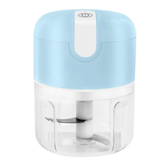 Mini Electric Garlic Chopper, 250ml USB Rechargeable Portable Electric Food Chopper, Cordless Small Food Processor