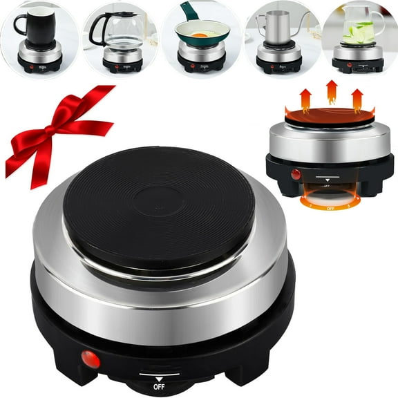 Mini Electric Heater Stove, Portable 500W Electric Mini Stove Hot Plate,Multifunction Home Heater,Countertop Burner for Ceramic Glass Kettle Single Plate Cooktop