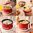 thumbnail image 1 of Mini Electric Hot Pot with Foldable Handle, Nonstick Portable 1-2 Person Cooker for Ramen, Rice, Soup, Oatmeal, Dorm or Office Use, 1 of 6