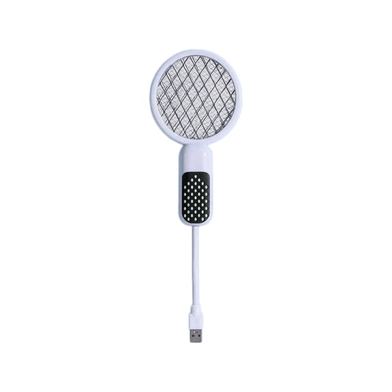 Mini Electric Mosquito Swatter Plug-and-Play USB Mosquito Attracting Lamp Portable Electric Bug Zapper Safety Net Mosquitoes Zapper Fly Swatter for Indoor Outdoor Camping