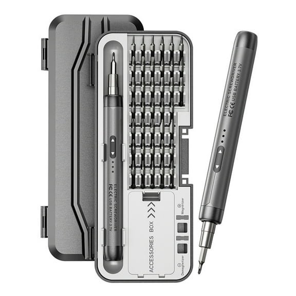 Beslands 46-in-1 Mini Electric Screwdriver Kit, 3N.m Torque & Quick-Charge | Precision Set with Magnetic Bits & Case | 5 Torque Settings, Magnetic Case, Torx & Phillips Bits