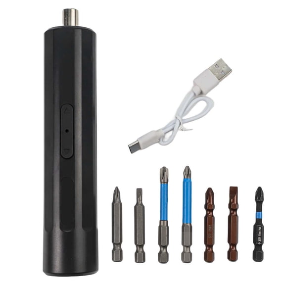 Mini Electric Screwdriver Set Of 8 Pieces: Drilling Function And Magnetism