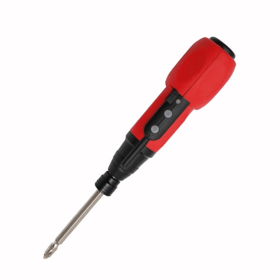 Mini Electric Screwdriver Set, Rechargeable Cordless Screwdriver, Portable Power Screwdriver Kit with Charging Cable, LED Lights, for Phones, PC, Toys, Red