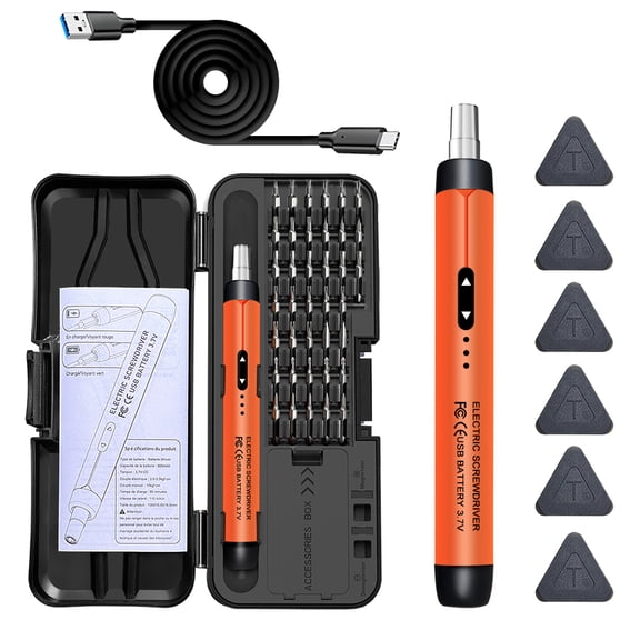 Mini Electric Screwdriver Set, Rechargeable Precision Tool Kit with Small Bits for Phone, Computer and Electronics Repair