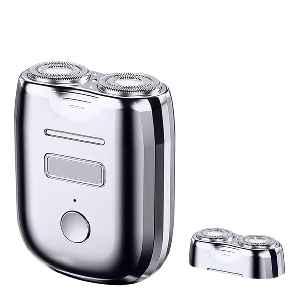 Mini Electric Shaver for Men, IPX7 Waterproof High-speed Rotary Shaver, USB-C Rechargeable Portable Travel Shaver, Wet Dry Dual Ring Cordless Electric Razor for Face & Head Shaving