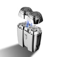 thumbnail image 1 of Mini Electric Shaver Electric Razor for Men, Alloy Body & Magnetic Shaving Head, Close Shave, IPX7 Waterproof, UV-CDisinfection Technolo , Cordless Electric Razor with Travel Case, Ideal Gift, Silver, 1 of 6