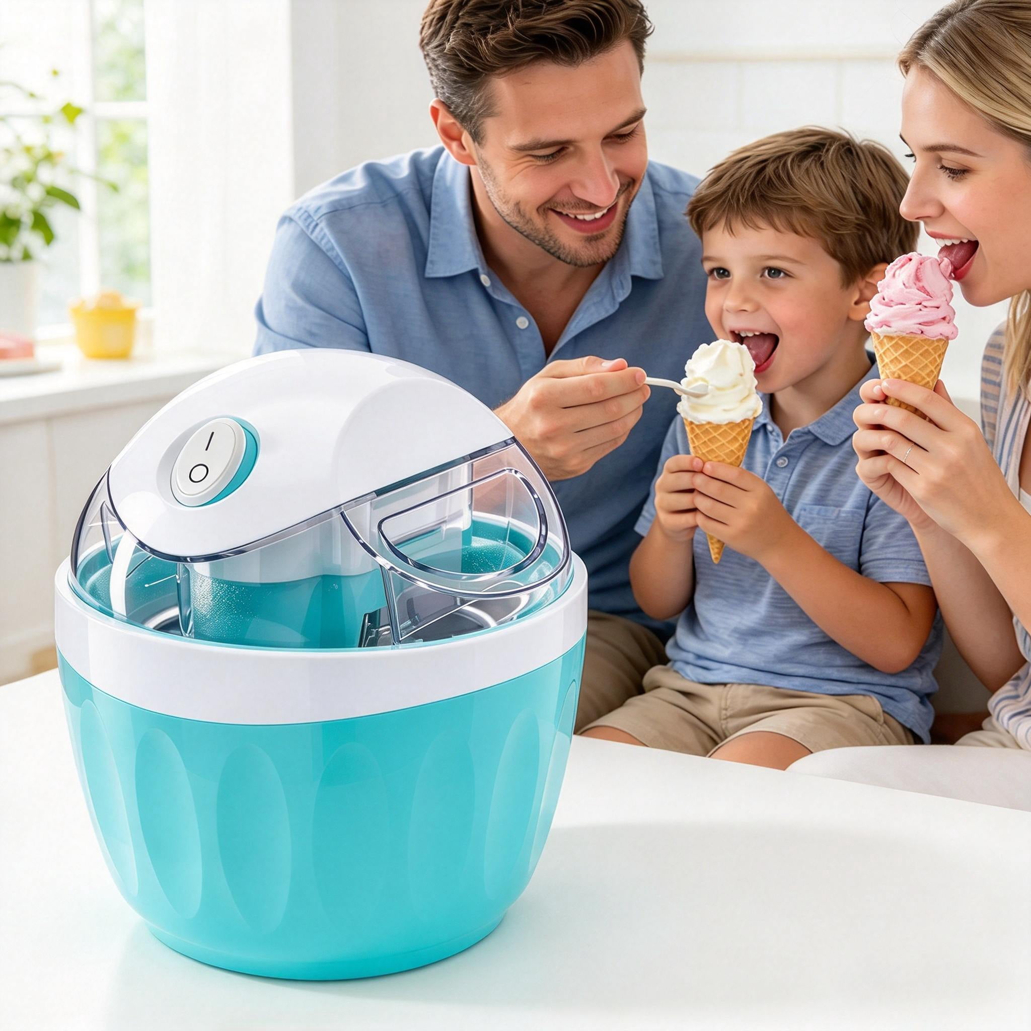 Mini Electric Soft Serve Ice Cream Maker, Swirl Cup Gelato Sorbet ...