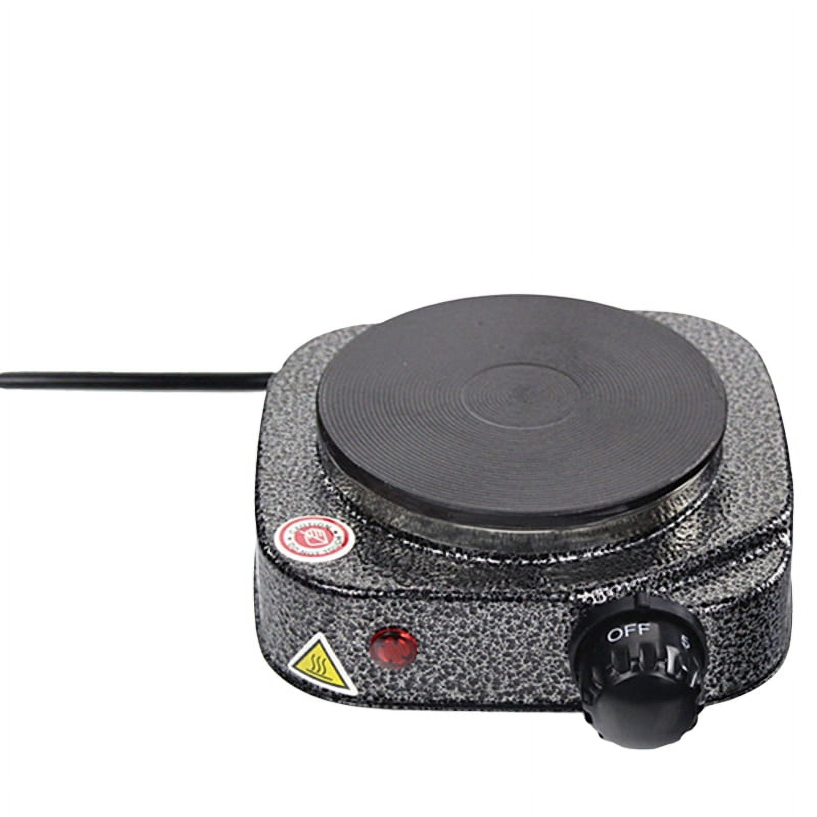 Mini Electric Stove Multifunctional Kitchen Appliance Hot Potelectricheating Platemilkwater Heating Stove US Plug C,1 x Electric stove,Silver gray