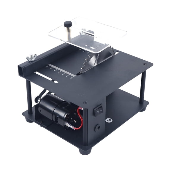 Mini Electric Woodworking Cutting Saw Desktop Sliding Table Saw Bench Acrylic Cutter Miniature Precision Desktop Saw