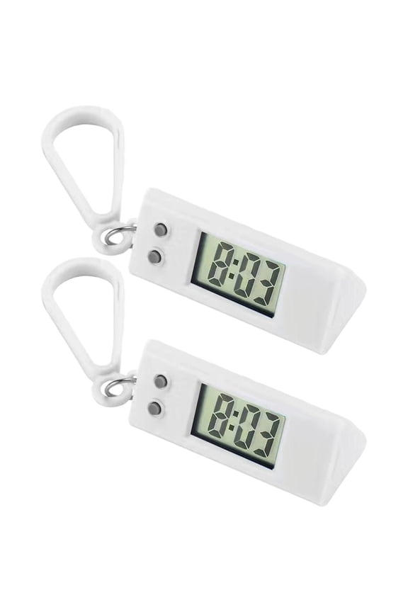 Mini Electronic Clock Keychain Electronic Triangle Watch Digital Table Time Display Clock Hanging Keychain