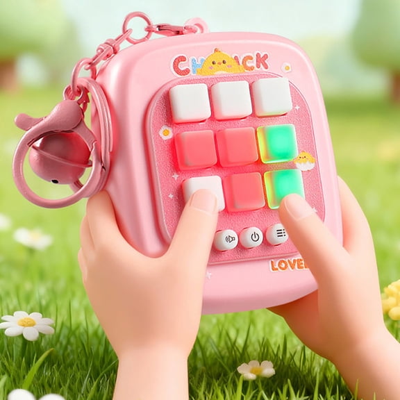 Mini Electronic Game Handheld Puzzle Game Console With 9 Modes, Portable Keychain Stress Relief Toy For Ki*ds, Multi Function Adjustable Volume Durable, School Outdoor Party Daily Entertainment Use