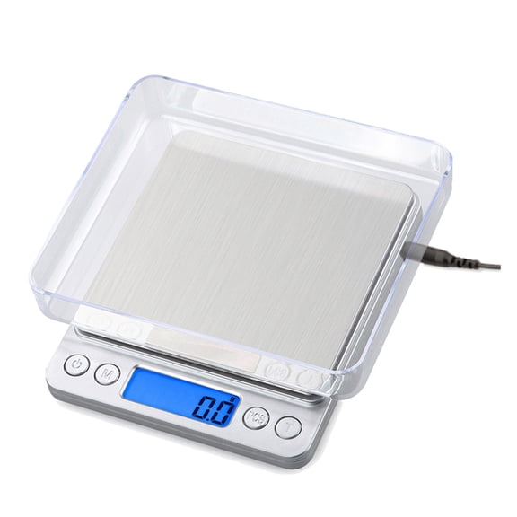 Mini Electronic Kitchen Scale 0.1g Precision postal Food Diet scale for Cooking Baking Measure Tools with 2 trays