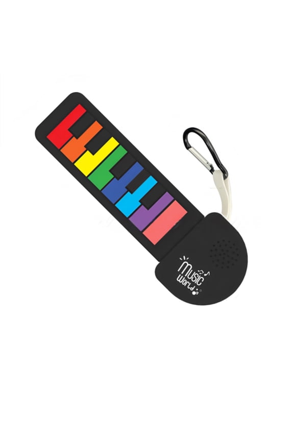 Mini Electronic Piano Keychain Musical Instrument Toy for Kids Beginners Learning Portable Silicone Keyboard for Music Lovers