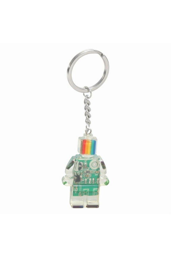 Electronic Robot Shaped Keychain Rainbow Color Key Chain Multi-Functional Phone Chain Women Girls Bag Purse Accessories