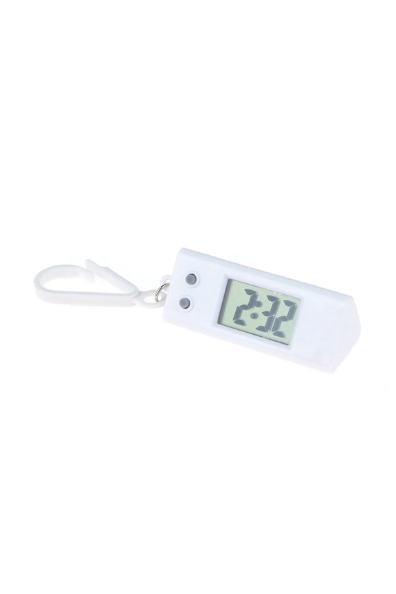 Mini Electronic Triangle Digital Watch Time Display Gift For Men And Women Student Exam Clock Hanging Keychain