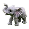 Mini Elephant Statue Fairy Garden Elephant Miniature Animal DIY Glass