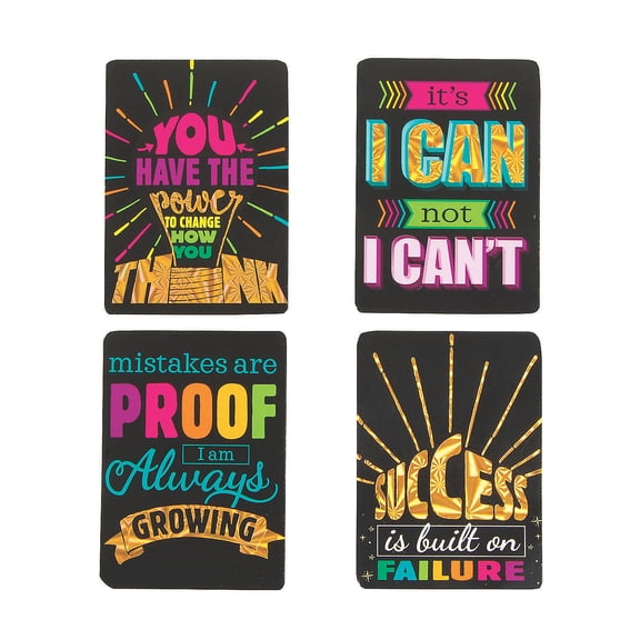 Mini Encouragement Cards - Growth Mindse - Stationery - 48 Pieces