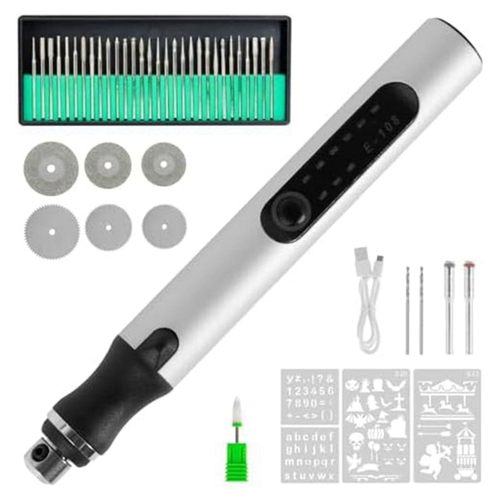 Mini Engraving Pen, 5000-18000R/Min Quiet Jewelry Carving Tool, for Jewelry Glass Stone Metal Plastic Wood Resin