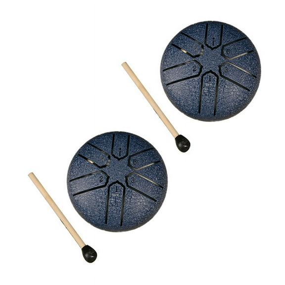Mini Ethereal Drum, Outdoor Rain Garden Chakra Rainy Season Drum Navy Blue