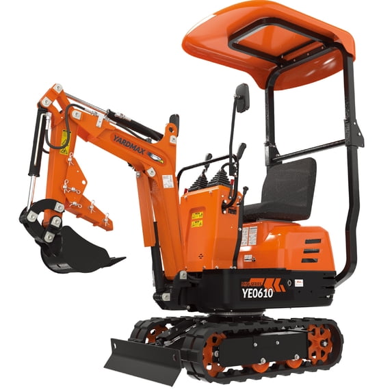 Mini Excavator with canopy, 306cc EPA compliant engine, suitable for construction work, farm&landscaping, utility installations