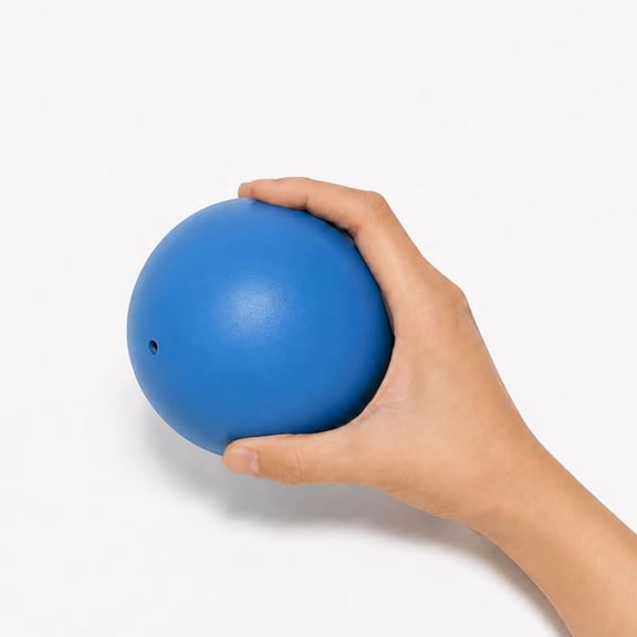 Mini Exercise Ball 4 Inch, Small Pilates Ball for Core Training, Thigh and Hip Exercises, Mini Yoga Ball for Stability Training, Workouts, Fitness Classes, Blue