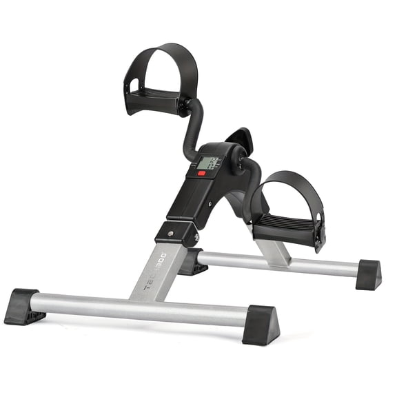 Mini Exercise Bike with Display | Adjustable Resistance | Leg & Arm Workout for Aerobic Fitness | Easy Storage, Portable | Home Gym Equipment for Men & Women