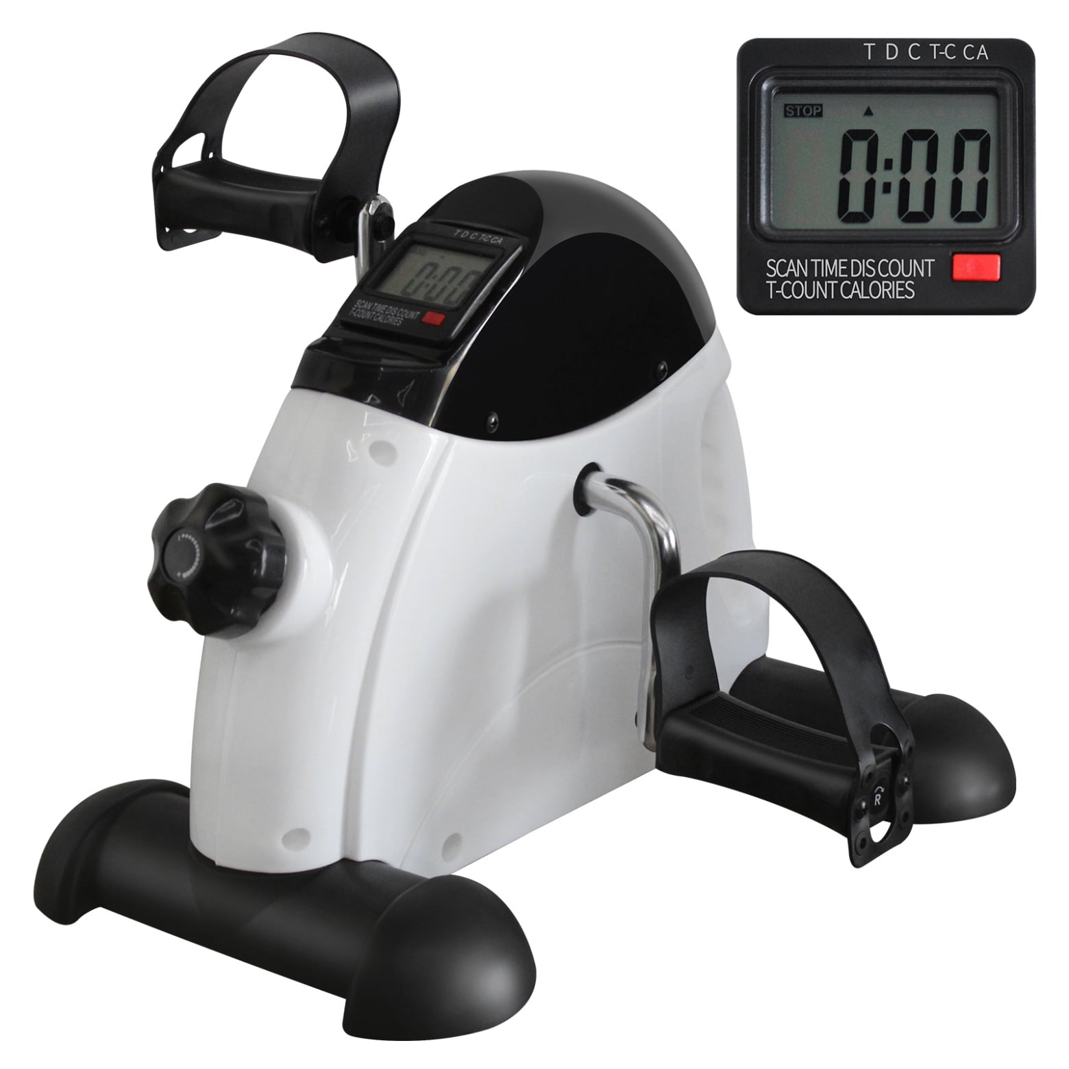 Mini Exercise Bike with Electronic Display and Instep Restraint Strap
