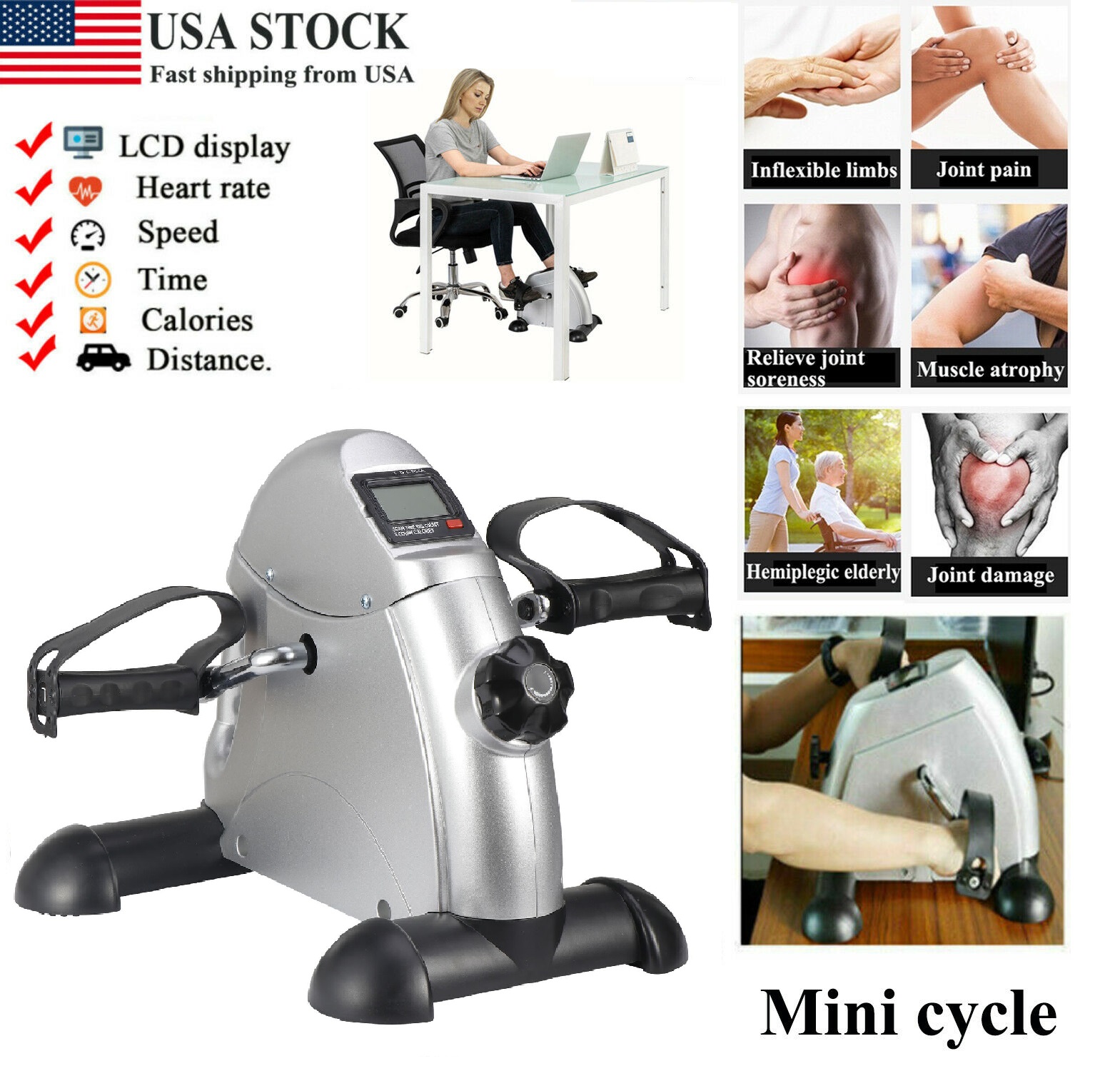 healthrider mini cycle exercise peddler