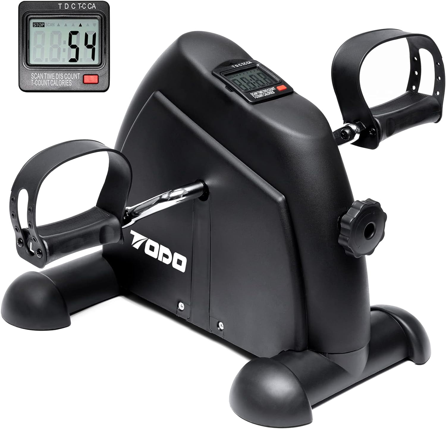 Mini Exercise Bike Pedal Exerciser with LCD Monitor for Leg and Arm ...