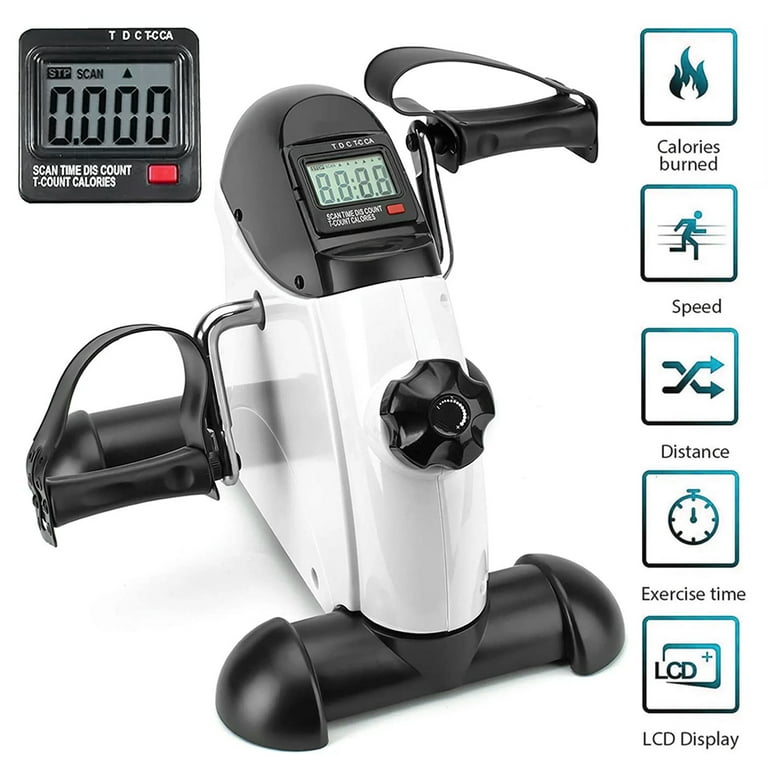 EleMall Mini Exercise Bike, Seated Pedal Exerciser for Arms and - Main Image