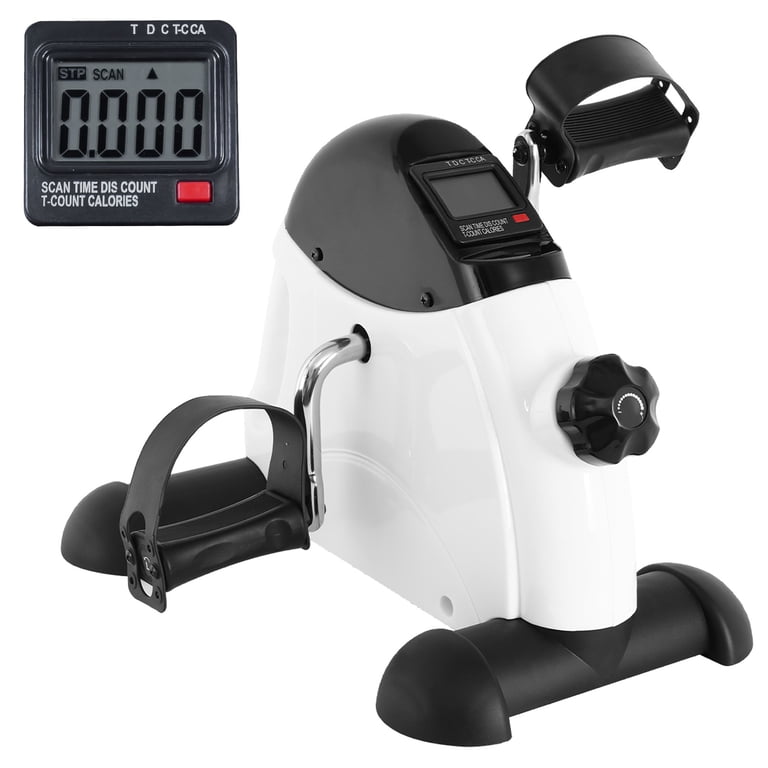 portable stationary bicycle exerciser Mini Exercise Bike for Arm and Leg Rehabilitation, Adjustable Resistance Pedal with LCD Monitor, Lightweight Physical Therapy Equipment for Seniors and Home Use Black : Sports & Outdoors allowing for a customized workout that is especially suitable for the elderly and those in rehabilitation to relieve pain Mini Exercise Bike, Under Desk