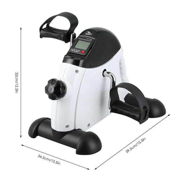 Uten Compact Under Desk Exercise Bike, Portable Pedal Trainer with LCD