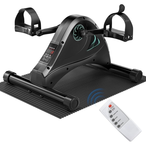 Mini Exercise , Under Desk Pedal Exerciser for Seniors & Physical , Electric Motorized Foot Pedal Machine for Arm and Fitness, 6 Speed Levels